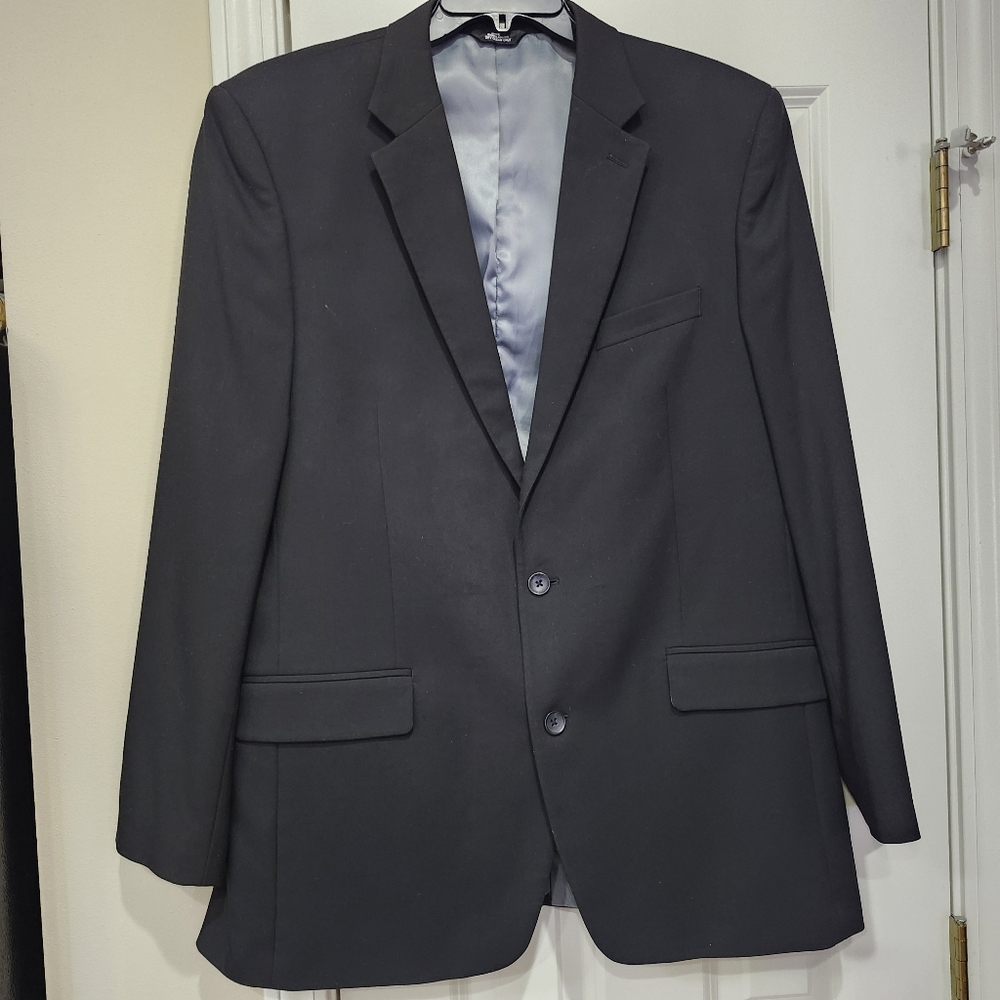 Haggar 46L Black Suit Jacket